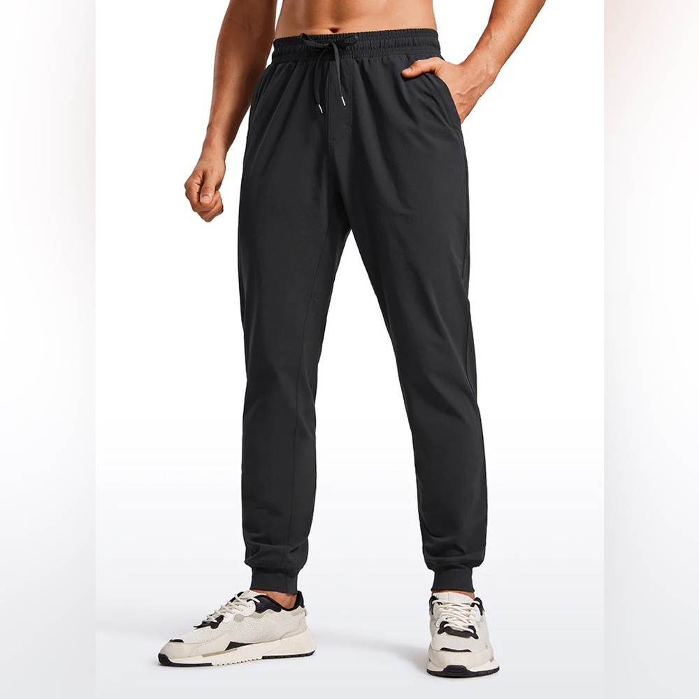 Lightweight Water Resistant Athletic Joggers with Zip Pockets 31"